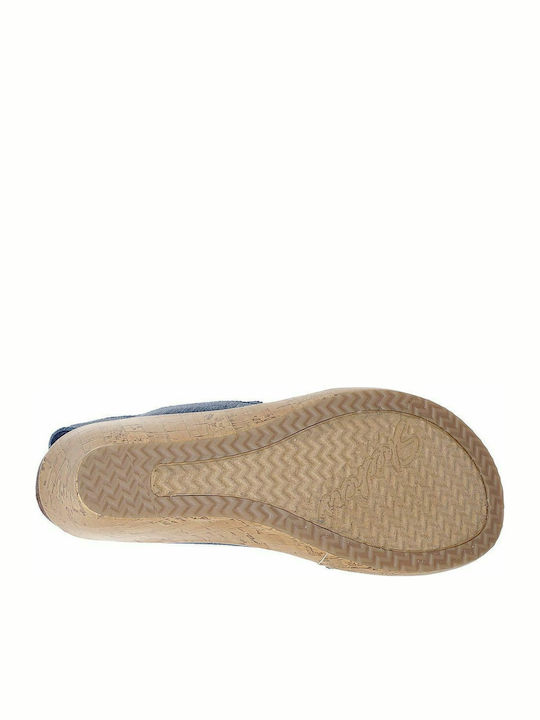 Beverlee Damenplattformen Marineblau