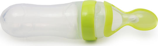 Cangaroo Baby Spoon Silicone Squeze Feeder with Adjustable Flow made of Silicone Green