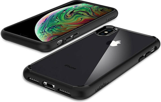 Spigen Ultra Hybrid Back Cover Πλαστικό Μαύρο (iPhone XS Max)