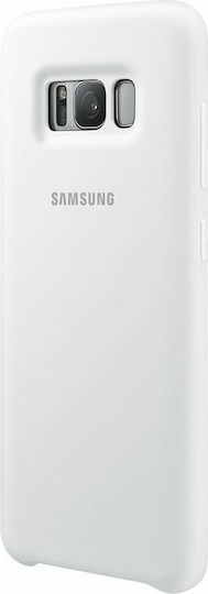 Samsung Back Cover Σιλικόνης Λευκό (Galaxy S8+)
