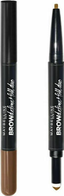 Maybelline Satin Eyebrow Pencil 02 Medium Brown Duo