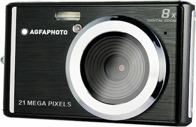 AgfaPhoto Realishot DC8200 Compact Φωτογραφική Μηχανή 18MP Οπτικού Ζουμ 8x με Οθόνη 2.7" και Ανάλυση Video Full HD (1080p) Μαύρη