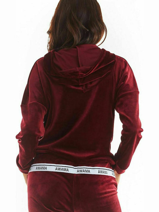 Awama Women's Hooded Sweatshirt Red