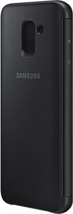 Samsung Buchen Sie Synthetisches Leder Schwarz (Galaxy J6)