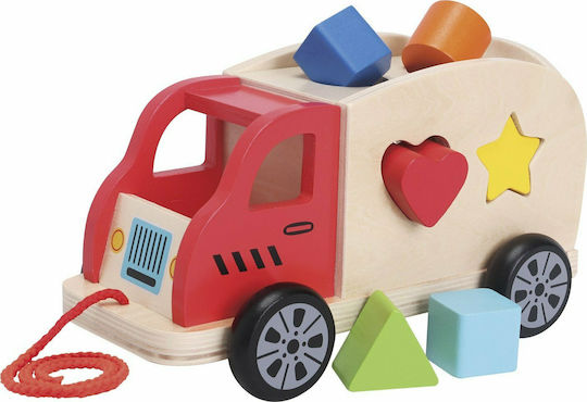 New Classic Toys Jucărie de Sortare a Formelor Camion cu forme din Lemn pentru 12++ Luni