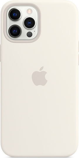 Apple Silicone Case with MagSafe Back Cover Silicone White (iPhone 12 Pro Max)