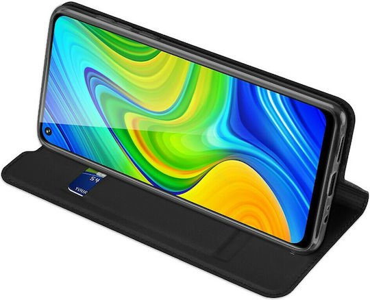 Dux Ducis Skin Pro Book Synthetic Leather Black (Redmi Note 9)
