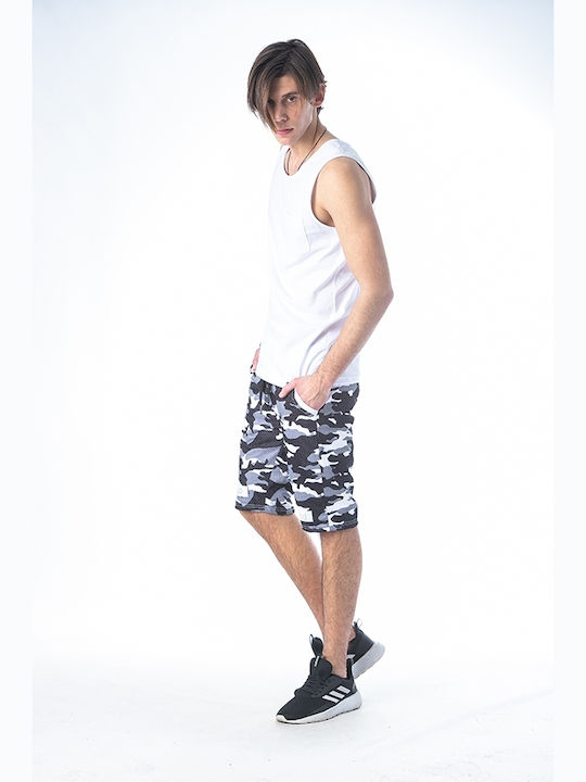 Ανδρική Βερμούδα Camo Grey