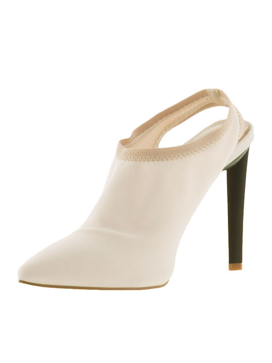 Pointed Toe Stiletto Beige High Heels Olly