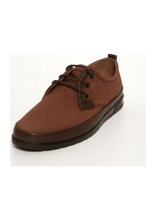 Safe Step 1040 Piele Pantofi casual pentru bărbați Anatomic Maro