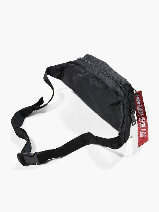 Bum Bag Alpha Bauchtasche Schwarz Alpha Industries Label Waist Bag