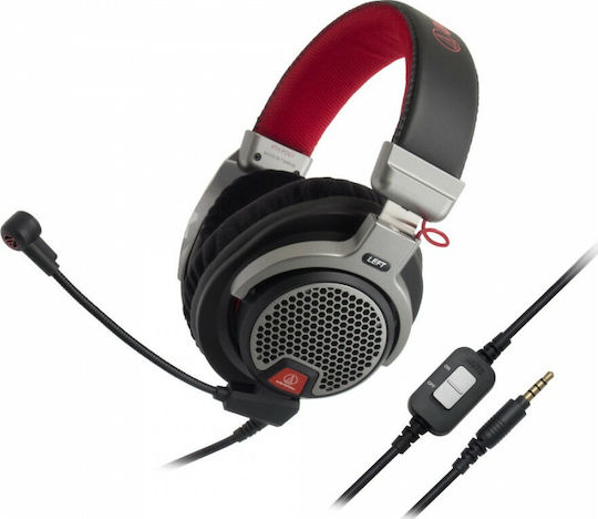 Audio Technica ATH-PDG1a Über Ohr Gaming-Headset mit Verbindung 3,5mm Rot