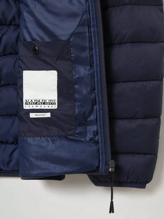 Aerons H Herren Winter Jacke Puffer Marineblau
