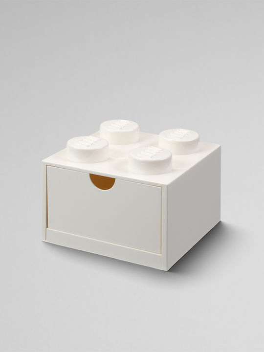 LEGO Παιδικό Κουτί Αποθήκευσης από Πλαστικό Storage Desk Drawer Λευκό 15x11.3x11.3cm
