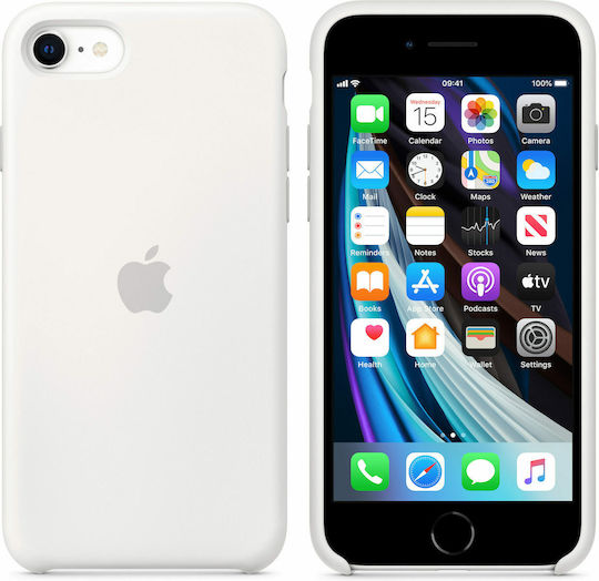 Apple Silicone Case Back Cover Silicone White (iPhone SE 2022/2020)