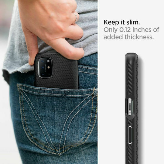Spigen Liquid Air Back Cover Σιλικόνης Μαύρο (OnePlus 8T)