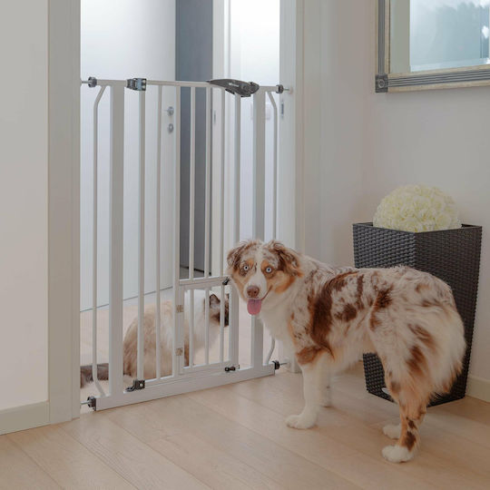 Ferplast Pet Gate Διαχωριστικό Σκύλου & Γάτας 79x105εκ. από Πλαστικό σε Λευκό Χρώμα 79 x 105 x 73εκ.