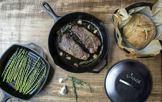 Lodge Deep Cast Iron Pot 6.62lt 32cm