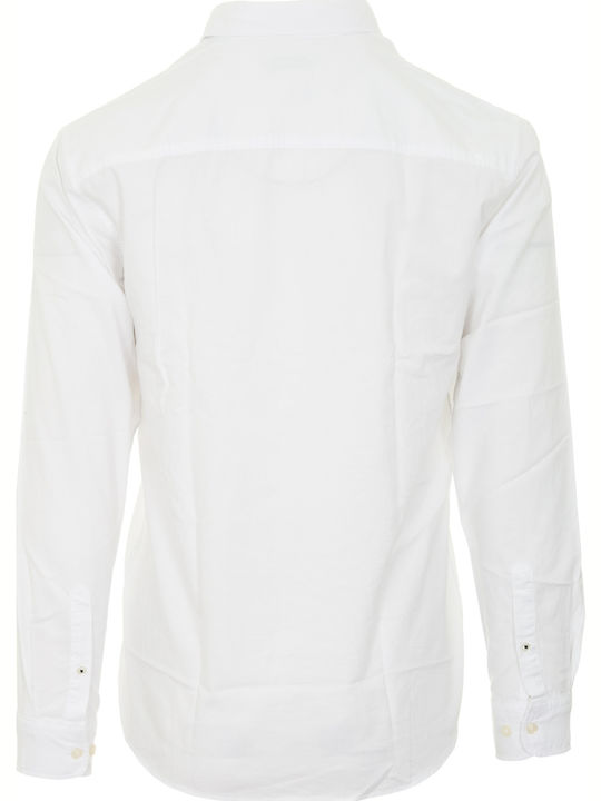 Long-sleeved Cotton Shirt White