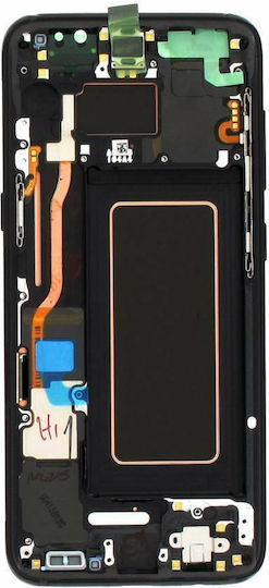 Samsung Οθόνη με Μηχανισμό Αφής και Πλαίσιο για Galaxy S8 (Μαύρο)
