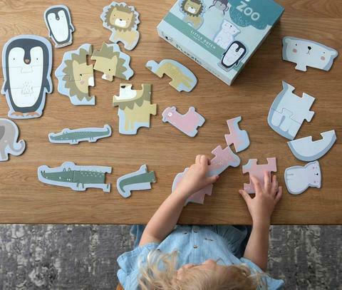 Παιδικό Puzzle Ζωολογικός Κήπος για 2+ Ετών 24pcs Little Dutch