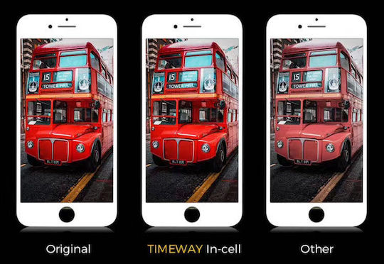Timeway Οθόνη mit Touch-Mechanismus für iPhone XS (Schwarz)