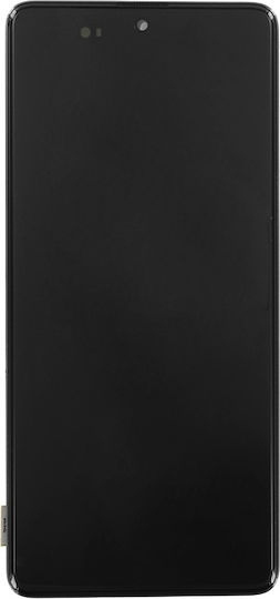 Samsung Οθόνη με Μηχανισμό Αφής και Πλαίσιο για Galaxy A71 (Μαύρο)