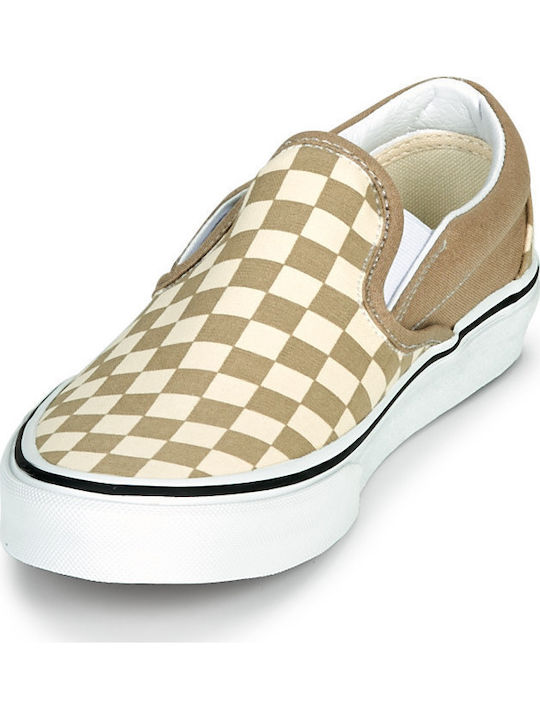 Classic Checkerboard Πάνινα Ανδρικά Slip-On Μπεζ