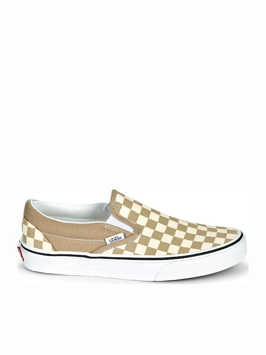 Classic Checkerboard Πάνινα Ανδρικά Slip-On Μπεζ