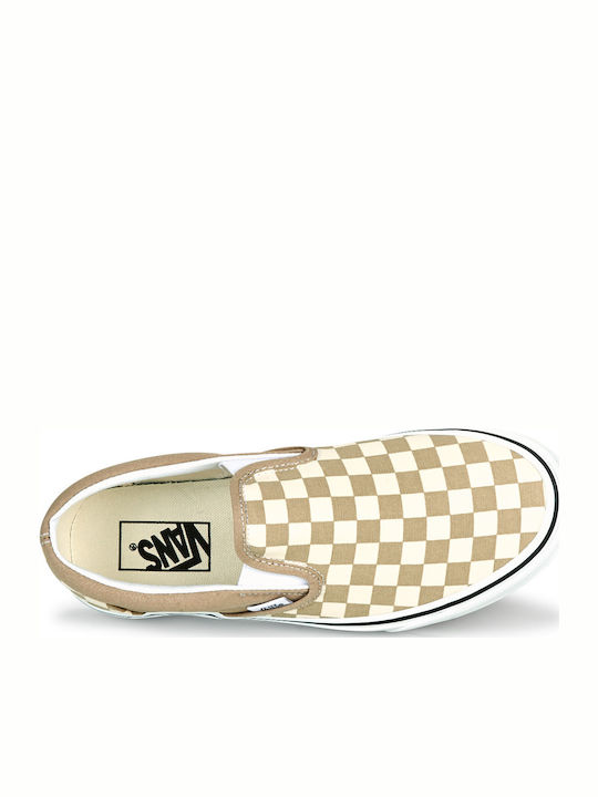 Classic Checkerboard Πάνινα Ανδρικά Slip-On Μπεζ