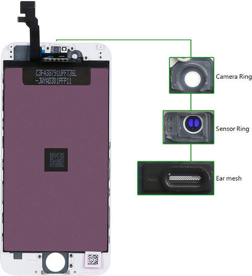 Tianma O ecran cu Mecanism Tactil pentru iPhone 6 (Alb)