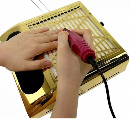 Aspirator de praf pentru unghii 858-8 Gold 80W