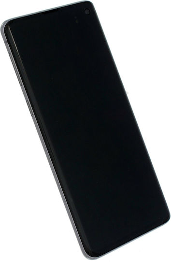 Samsung Screen with Touch Mechanism and Frame for Galaxy S10 (Black)