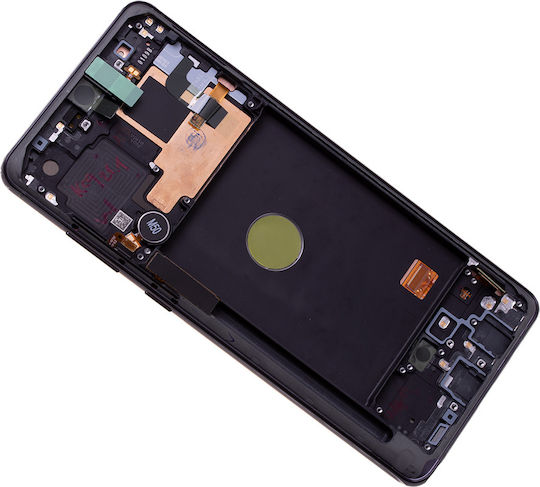 Samsung Οθόνη με Μηχανισμό Αφής και Πλαίσιο για Galaxy Note 10 Lite (Μαύρο)