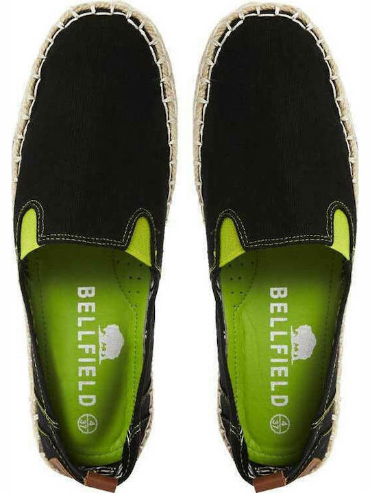 Bellfield Damen-Espadrilles in Schwarz - dorobo-blk