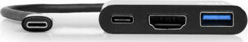 Port Designs USB-C Docking Station mit HDMI 4K PD Schwarz (900140)
