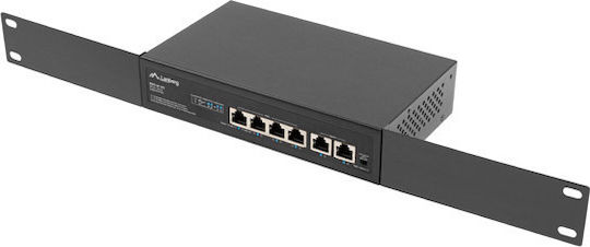 Lanberg RSFE-4P-2FE-60 Unmanaged L2 PoE+ Switch με 4 Θύρες Ethernet