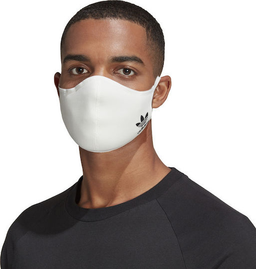 adidas Μάσκα Προστασίας Υφασμάτινη XS/S Λευκή HB7855 3τμχ