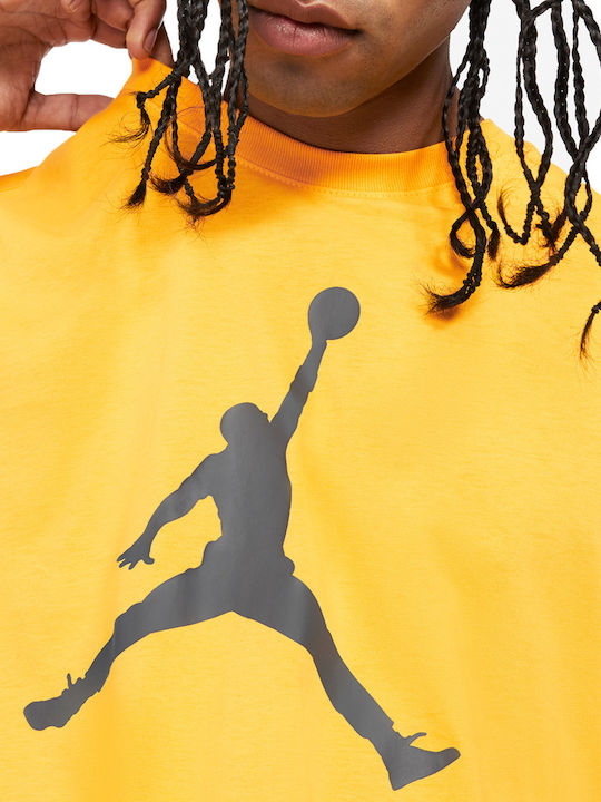 Jumpman Αθλητικό T-shirt Κίτρινο