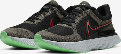 Nike React Infinity Run Flyknit 2 Ανδρικά Αθλητικά Παπούτσια Running Μαύρα