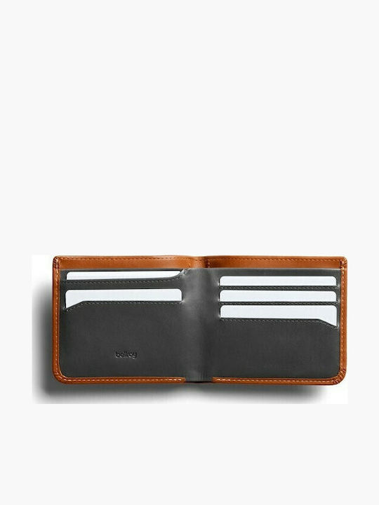 Hide and Seek Leather Men's Wallet with RFID Tabac Brown