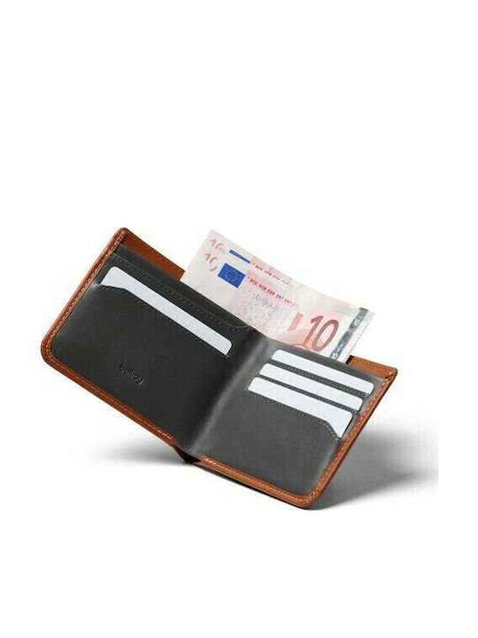Hide and Seek Leather Men's Wallet with RFID Tabac Brown