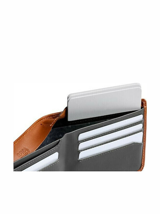 Hide and Seek Leather Men's Wallet with RFID Tabac Brown