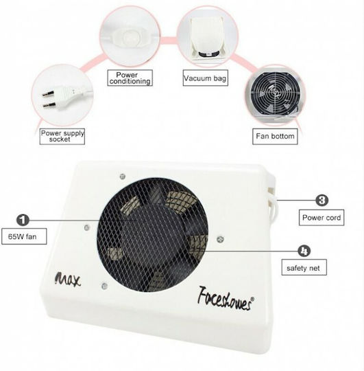 Andowl Απορροφητήρας Σκόνης Νυχιών 65W