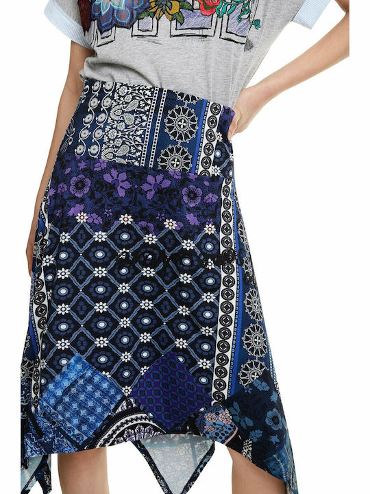 Katherine Ψηλόμεση Midi Φούστα Navy Μπλε