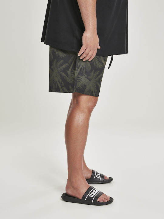 Men's Swimwear Shorts Palm Olive with Patterns