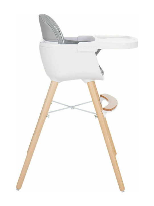 Kikka Boo Woody Baby Highchair 2 in 1 Gray