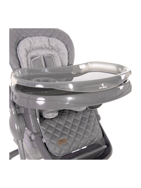 Lorelli Appetito Foldable Baby Highchair with Metal Frame & Fabric Seat Beige