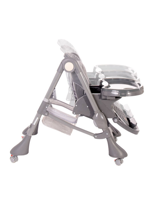 Lorelli Appetito Foldable Baby Highchair with Metal Frame & Fabric Seat Beige