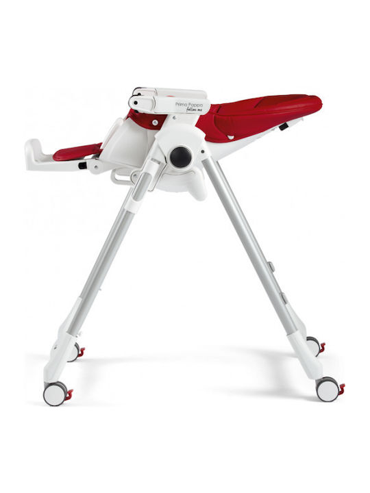 Peg Perego Prima Pappa Follow Me Αναδιπλούμενο Καρεκλάκι Φαγητού με Ρυθμιζόμενο Ύψος Μαύρο